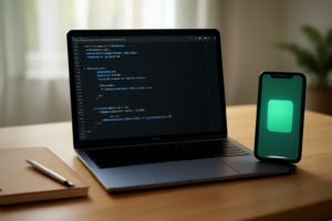 Pengembang iOS membandingkan animasi SwiftUI dan UIKit di meja kerja